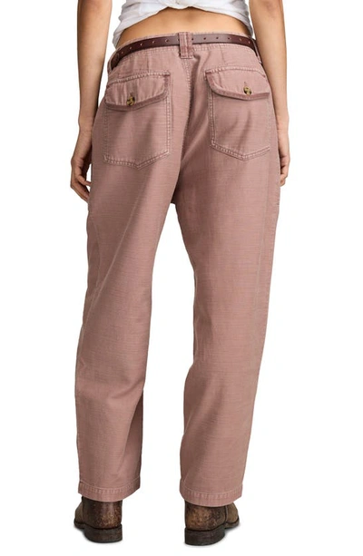 Shop Lucky Brand Easy Pocket Ankle Utility Pants In Brownie