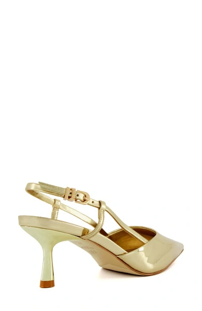 Shop Dune London Classify Pointed Toe Slingback Pump In Gold