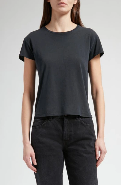 Shop The Row Tori Organic Cotton T-shirt In Black