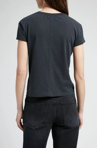 The Row Tori Short Sleeve Top In Black
