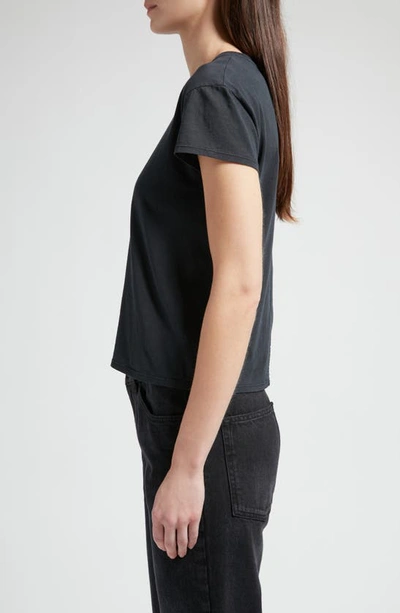 The Row Tori Short Sleeve Top In Black