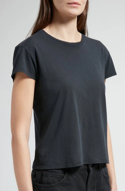 The Row Tori Short Sleeve Top In Black