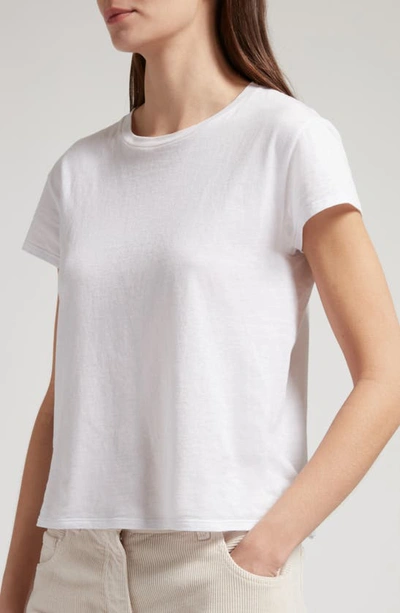 The Row Calibi Brushed Cotton Silk Jersey T-shirt In White