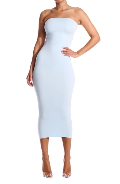 Shop Naked Wardrobe Meant Tu-be Maxi Dress In Light Blue