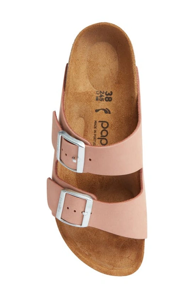 Shop Birkenstock Arizona Platform Slide Sandal In Soft Pink