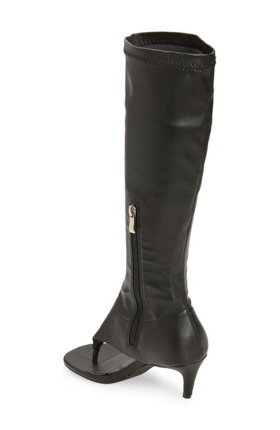 Azalea Wang Cecile Flip Flop Boot In Black