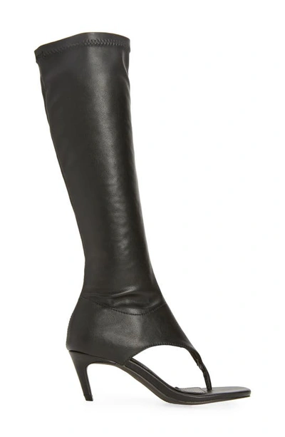 Azalea Wang Cecile Flip Flop Boot In Black