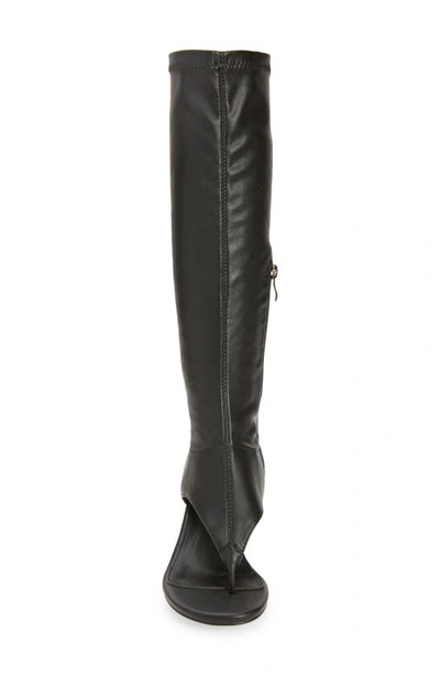 Azalea Wang Cecile Flip Flop Boot In Black