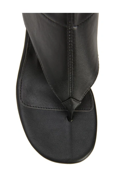 Azalea Wang Cecile Flip Flop Boot In Black
