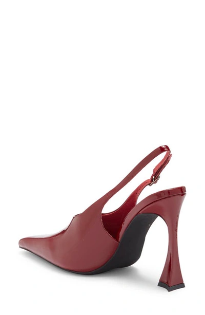 Shop Jeffrey Campbell Creativity Slingback Pump In Cherry Red Patent