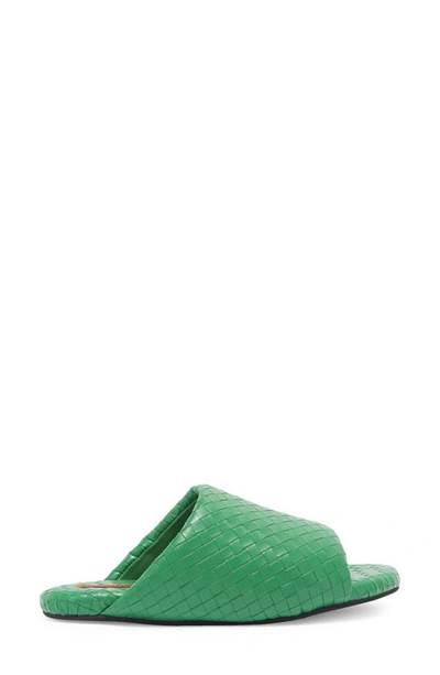 Shop Simon Miller Woven Bubble Slide Sandal In Gummy Green