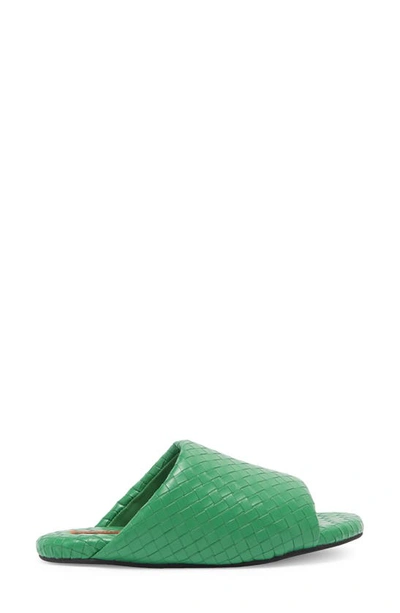 Simon Miller Woven Bubble Slide Sandal In Gummy Green