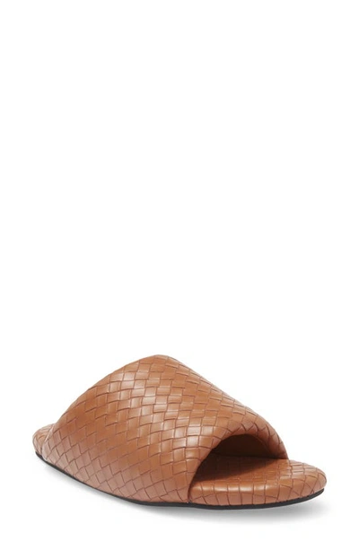 Shop Simon Miller Woven Bubble Slide Sandal In Chestnut