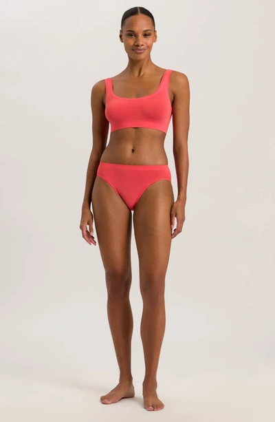 Shop Hanro Touch Feeling High Cut Briefs In Peach Whip