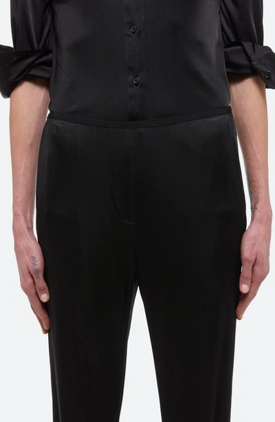 Shop Helmut Lang Fluid Liquid Jersey Pants In Black
