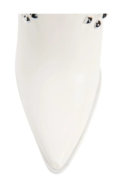 Azalea Wang Axelbeat Pointed Toe Boot In White