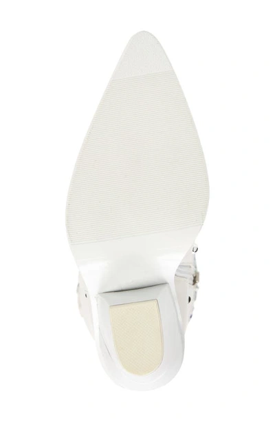 Azalea Wang Axelbeat Pointed Toe Boot In White