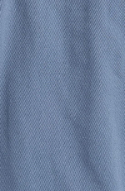 Shop Forét Heyday Organic Cotton Twill Overshirt In Vintage Blue