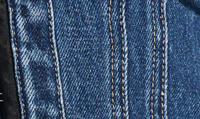 Naked Wardrobe Denim Dreams Corset In Indigo Wash