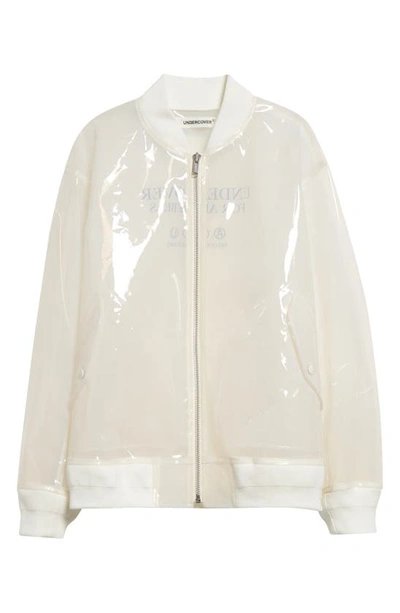 Shop Undercover Transparent Bomber Jacket In White