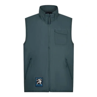 Shop By Parra Ghost Cave Reversible Vest In Green