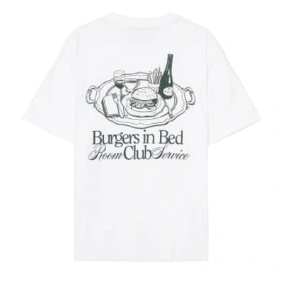 Shop Pompeii Burgers In Bed Short-sleeved T-shirt (white)