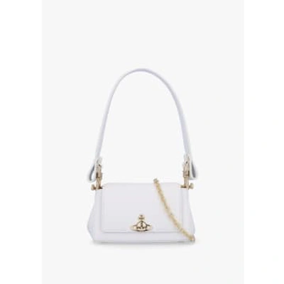 Shop Vivienne Westwood Womens Small Hazel Recycled Pu Shoulder Bag In White