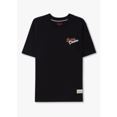 Shop Evisu Mens Hyottoko Festival Printed Ss T-shirt In Black