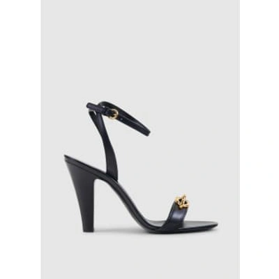 Shop Saint Laurent Women's Le Maillon 95 Black Sandals