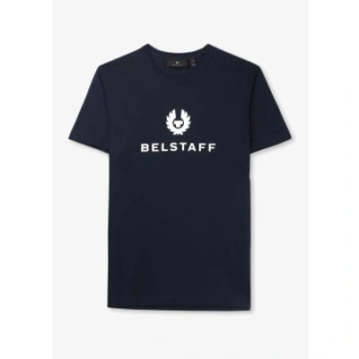 Shop Belstaff Mens Signature T-shirt In Dark Ink