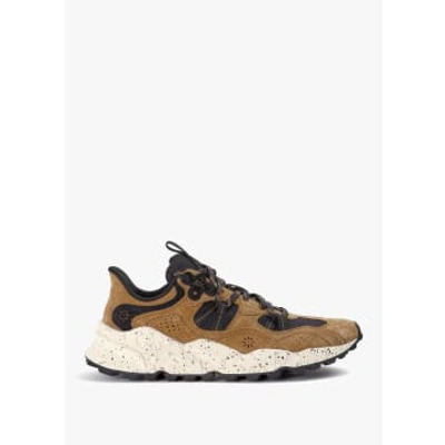 Shop Flower Mountain Mens Tiger Hill Suede/nylon Mesh Trainers In Brown