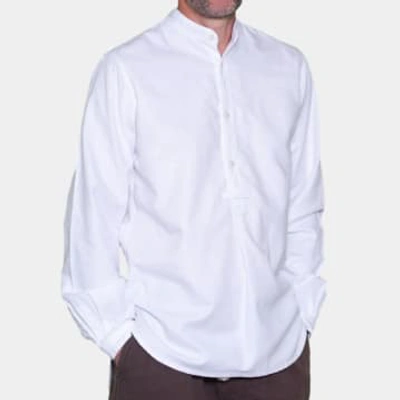 Shop Yarmouth Oilskins Admiralty Shirt In White