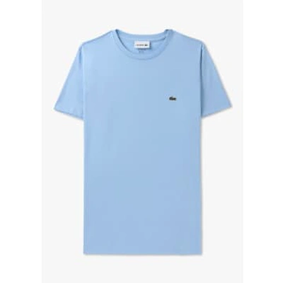 Shop Lacoste Mens Pima Cotton T-shirt In Blue