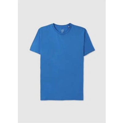 Shop Colorful Standard Mens Classic Organic T-shirt In Pacific Blue