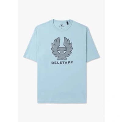 Shop Belstaff Mens Hex Phoenix T-shirt In Skyline Blue