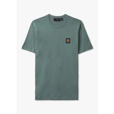 Shop Belstaff Mens Short Sleeve T-shirt In Mineral Green
