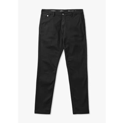 Shop Replay Mens Benni Chino Hyperflex X-lite Trousers In Black