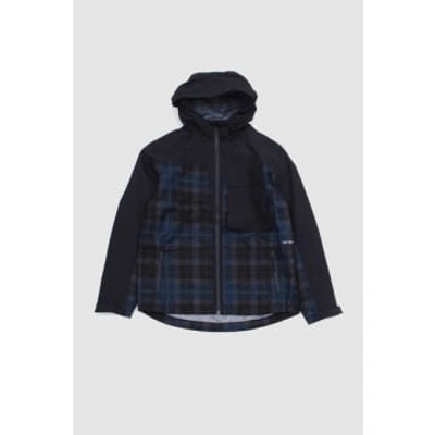 Shop Pop Trading Company Big Pocket Hooded Jacket Black/navy Check