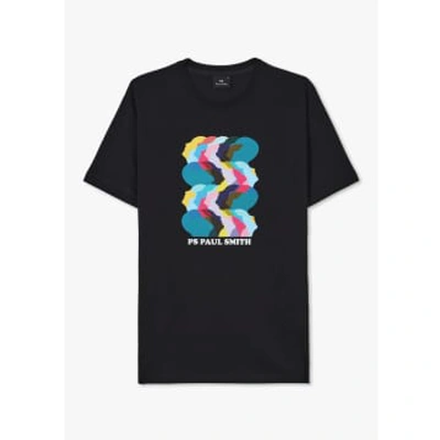 Shop Paul Smith Mens Heads Up T-shirt In Black