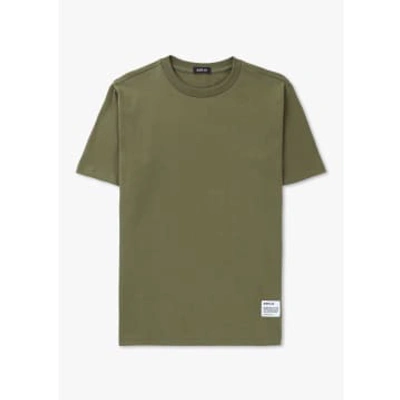 Shop Replay Mens Print Short Sleeve T-shirt In Light Military