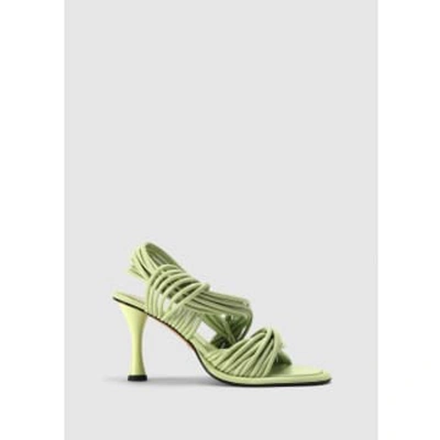 Shop Proenza Schouler Women's Pipe Slingback Green Heels