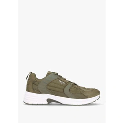 Shop Mallet Mens Holloway Trainers In Khaki Reflect In Neutrals