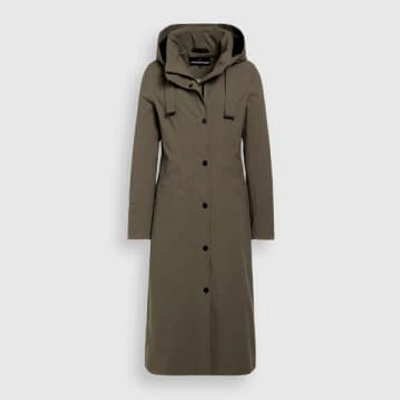 Shop Creenstone Davina Long Pleated Raincoat