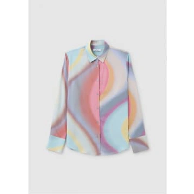 Shop Ps By Paul Smith Ps Paul Smith Womens Pastel Swirl Shirt In Multi