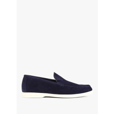 Shop Oliver Sweeney Mens Alicante Suede Loafers In Navy In Blue