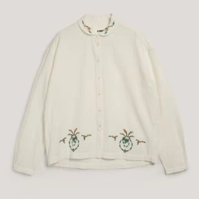 Shop Ymc You Must Create Marianne Long Sleeve Shirt White