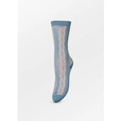 Shop Becksondergaard Teila Visca Sock In Blue