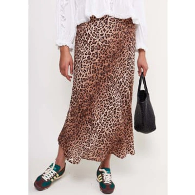 Shop Rixo London Kelly Skirt In Animal Print