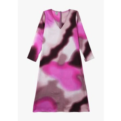 Shop Baum Und Pferdgarten Womens Amilo Printed Midi Dress In Pink