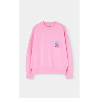 Shop Loreak Mendian Oiza Organic Cotton Sweatshirt In Pink